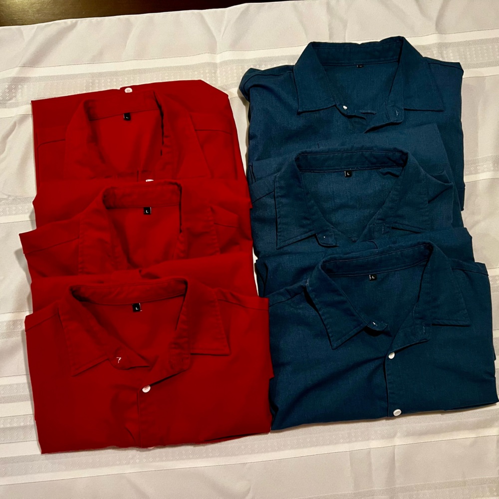Cotton short sleeve men’s button down